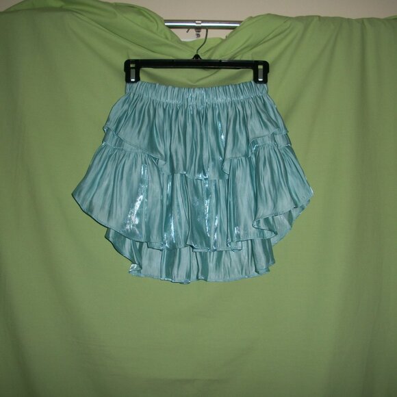 NWT Koch Ivy Mini Skirt  in "SEA GLOSS" Size S - Picture 11 of 12